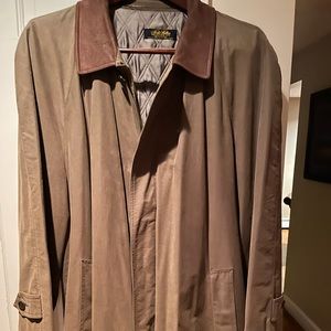 Brooks Brothers Large Full Trench Coat w/Wool Removable Liner